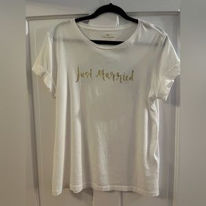 “Just Married” Kate Spade T-Shirt